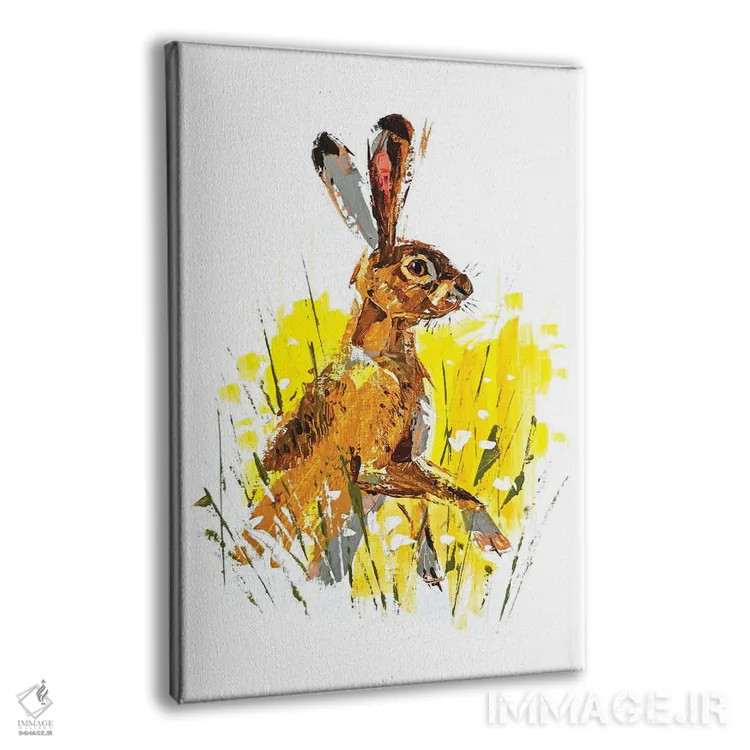 تابلو خرگوش صحرایی اثر آنا چر - نمای پرسپکتیو محصول