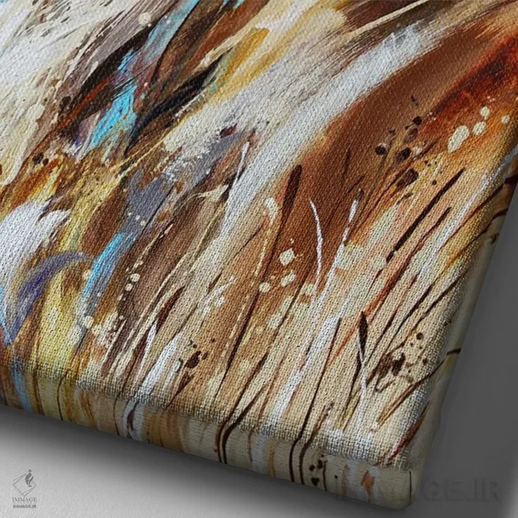 تابلو به دل طبیعت وحشی اثر آنا چر - نمای نزدیک بافت بوم