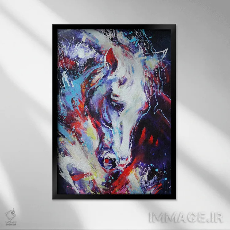 تابلو شجاعت اثر آنا چر - نمای قابدار مشکی