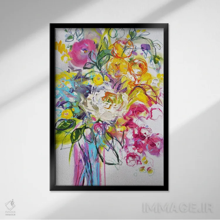 تابلو خاطرات تابستانی ۲ اثر آنا چر - نمای قابدار مشکی