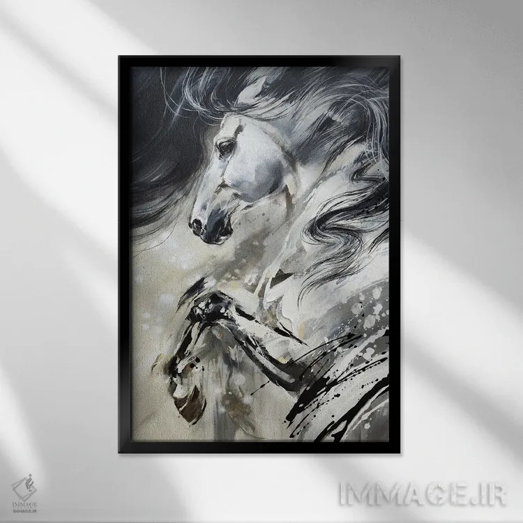 تابلو فرار اثر آنا چر - نمای قابدار مشکی