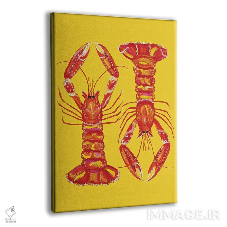 تابلو لنگوستینها روی زرد اثر آلیس استراکر - نمای پرسپکتیو محصول