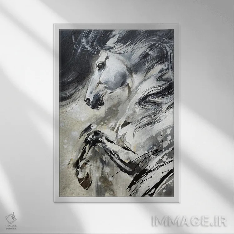 تابلو فرار اثر آنا چر - نمای قابدار سفید