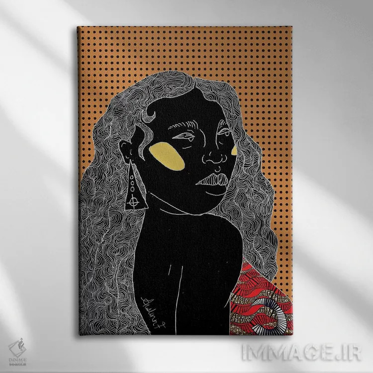 تابلو درخشندگی اثر آیسلین اف - نمای روبهرو روی دیوار