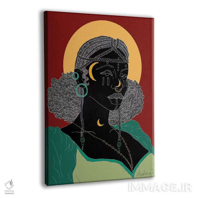 تابلو تاج من اثر آیسلین اف - نمای پرسپکتیو محصول