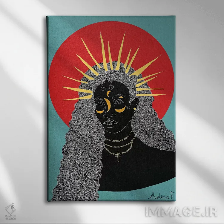 تابلو شکوه II اثر آیسلین اف - نمای روبهرو روی دیوار