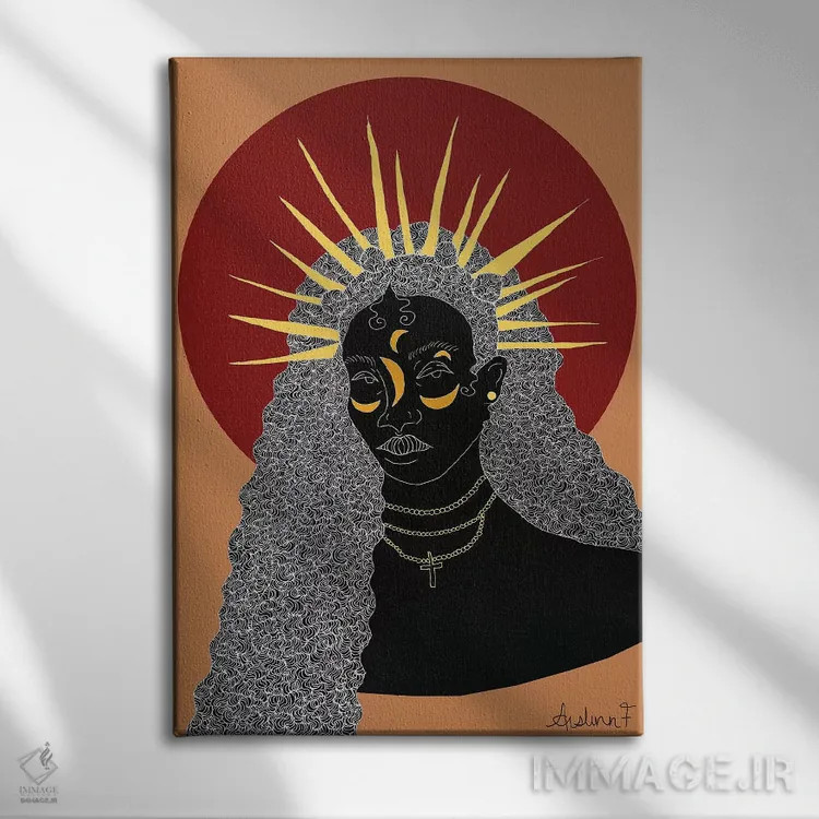 تابلو شکوه II اثر آیسلین اف - نمای روبهرو روی دیوار