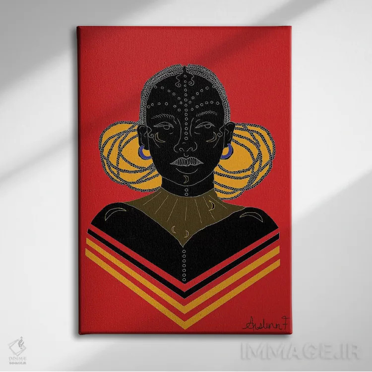 تابلو برخاستن اثر آیسلین اف - نمای روبهرو روی دیوار