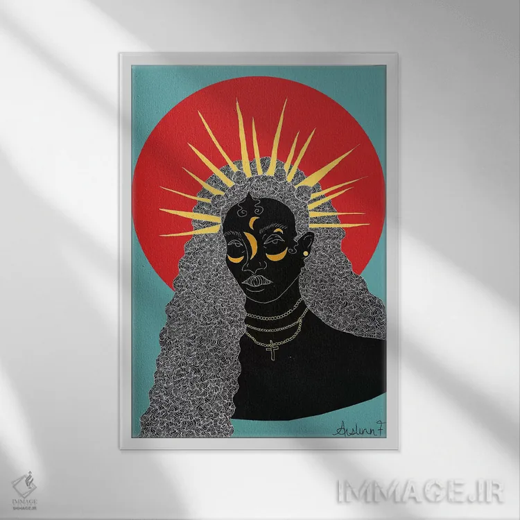 تابلو شکوه II اثر آیسلین اف - نمای قابدار سفید