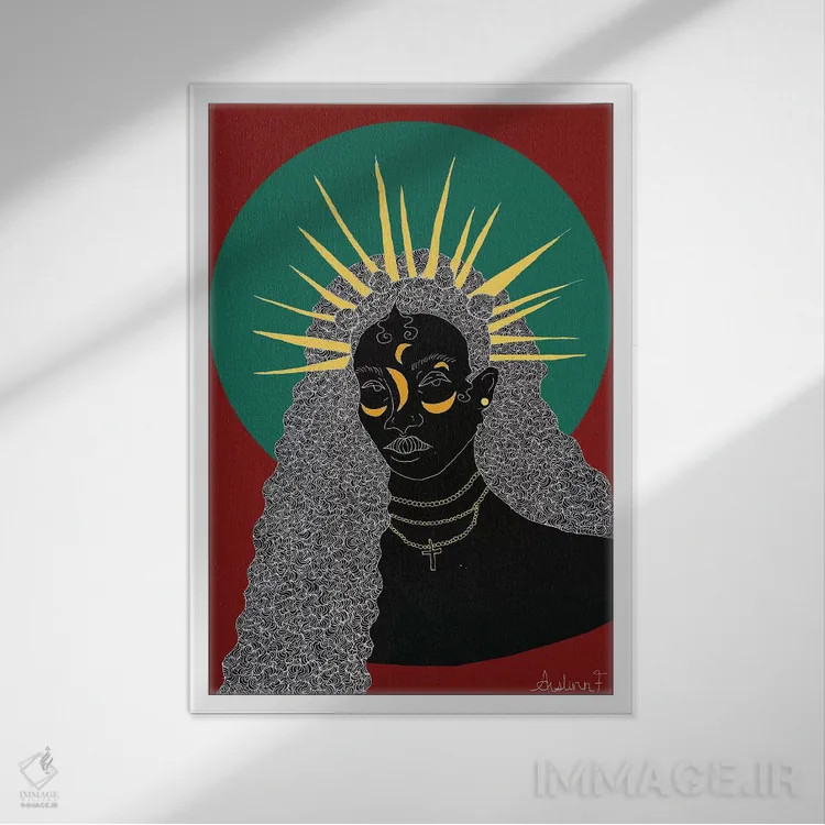 تابلو شکوه II اثر آیسلین اف - نمای قابدار سفید