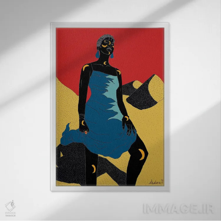 تابلو تاتیانا II اثر آیسلین اف - نمای قابدار سفید