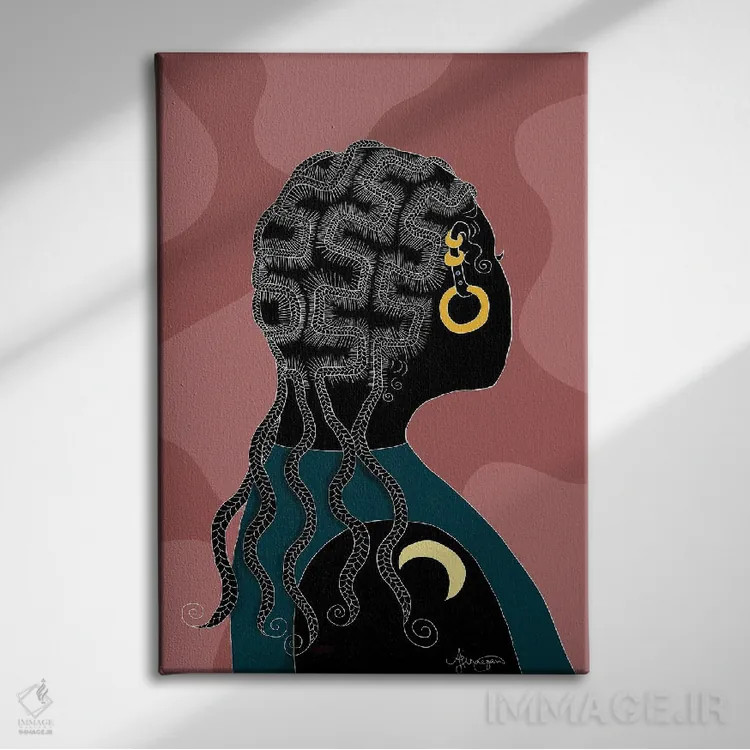 تابلو بازنگری اثر آیسلین اف - نمای روبهرو روی دیوار