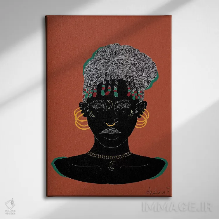 تابلو مراقب باش اثر آیسلین اف - نمای روبهرو روی دیوار