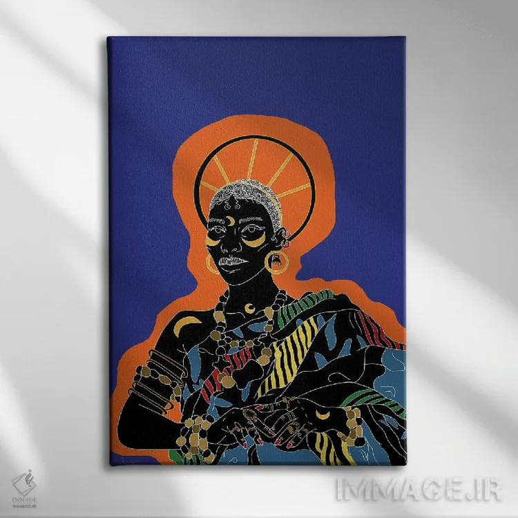 تابلو کویل (نام خاص) اثر آیسلین اف - نمای روبهرو روی دیوار