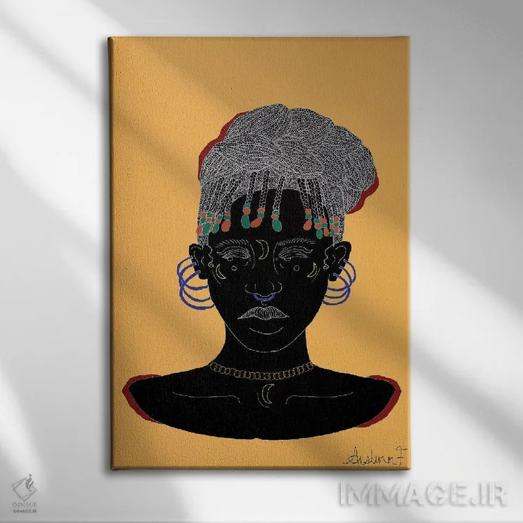 تابلو مراقب باش اثر آیسلین اف - نمای روبهرو روی دیوار