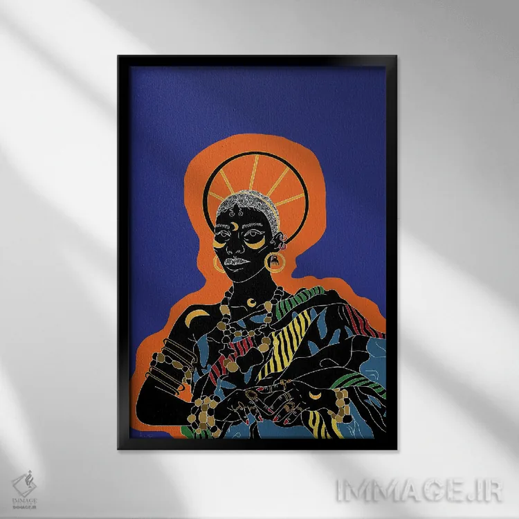 تابلو کویل (نام خاص) اثر آیسلین اف - نمای قابدار مشکی