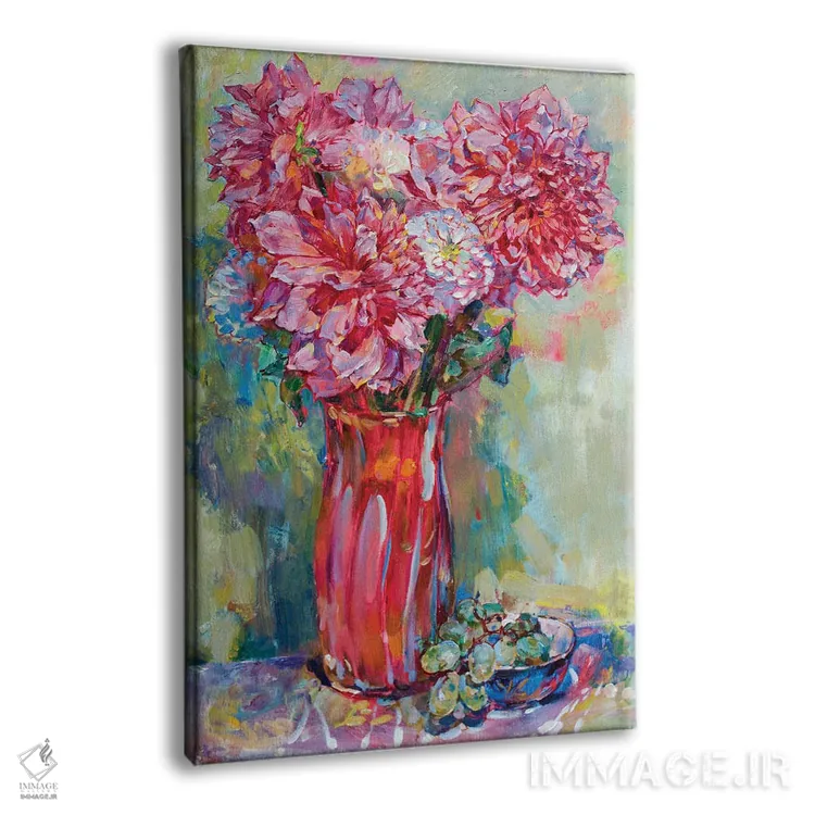 تابلو دستهگل داوودی اثر اندریی کوتساچنکو - نمای پرسپکتیو محصول