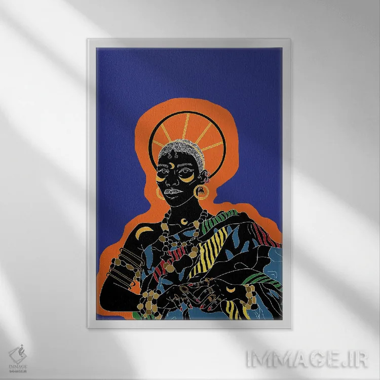 تابلو کویل (نام خاص) اثر آیسلین اف - نمای قابدار سفید