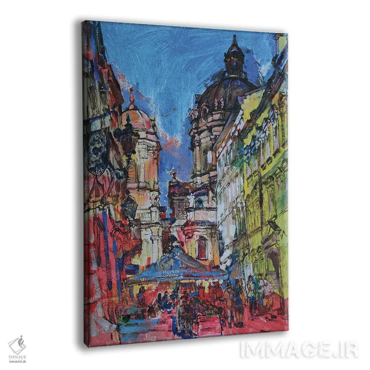 تابلو روز آفتابی در شهر قدیمی اثر اندریی کوتساچنکو - نمای پرسپکتیو محصول