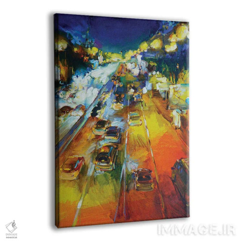 تابلو منظرهٔ شهری در غروب اثر اندریی کوتساچنکو - نمای پرسپکتیو محصول