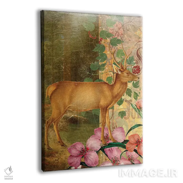 تابلو غزال (گوزن) اثر ایمی استوارت - نمای پرسپکتیو محصول