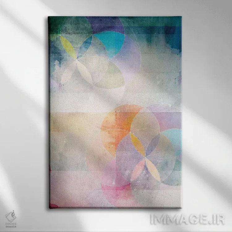 تابلو داستان ابرها اثر ایمی استوارت - نمای روبهرو روی دیوار