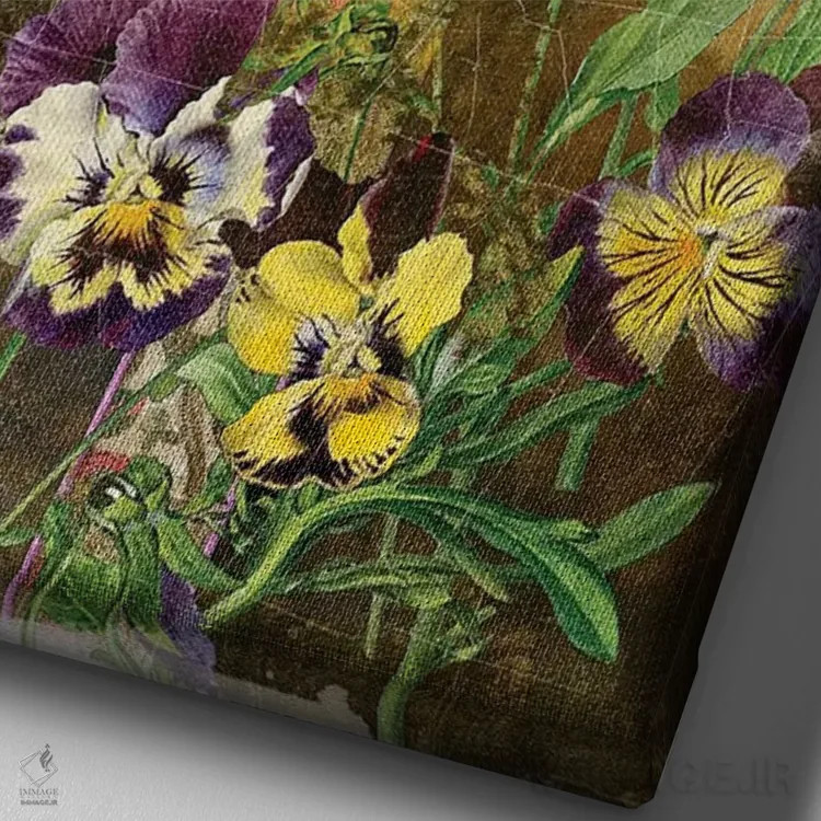 تابلو سنجاب زمینی اثر ایمی استوارت - نمای نزدیک بافت بوم