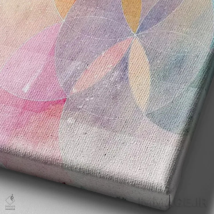 تابلو داستان ابرها اثر ایمی استوارت - نمای نزدیک بافت بوم