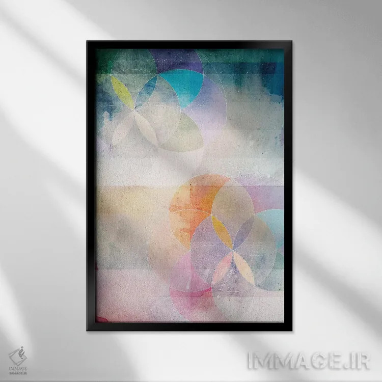 تابلو داستان ابرها اثر ایمی استوارت - نمای قابدار مشکی