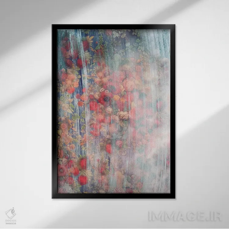 تابلو پرپشت و سرسبز اثر ایمی استوارت - نمای قابدار مشکی