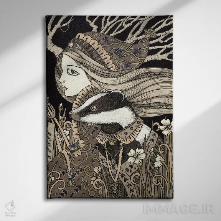 تابلو واسیلیسا (نام روسی/شخصیت اسطورهای) اثر آنیتا اینوراریتی - نمای روبهرو روی دیوار