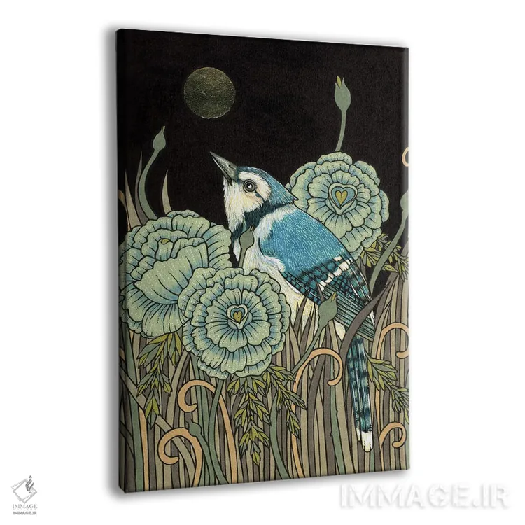 تابلو جیجغد آبی (پرنده) اثر آنیتا اینوراریتی - نمای پرسپکتیو محصول