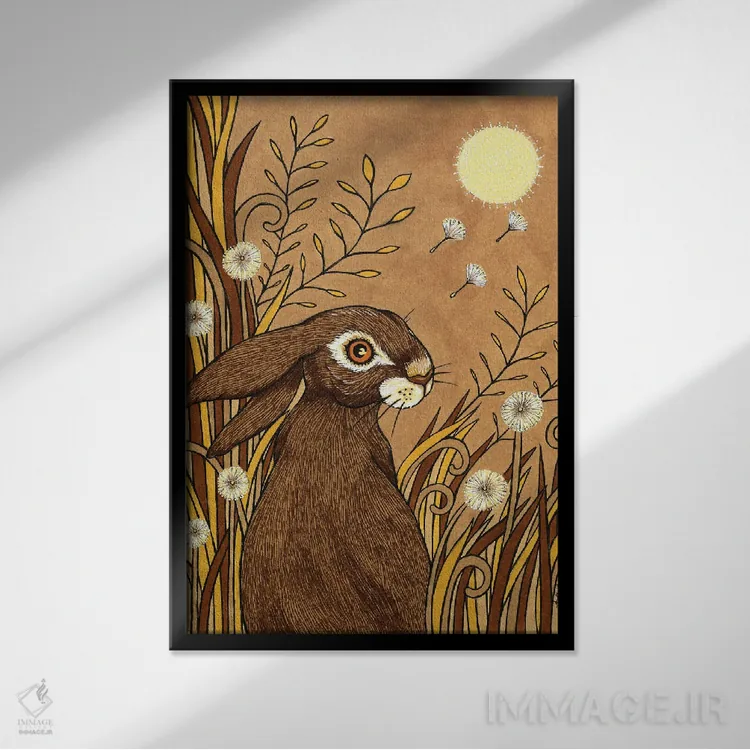 تابلو نجوا اثر آنیتا اینوراریتی - نمای قابدار مشکی