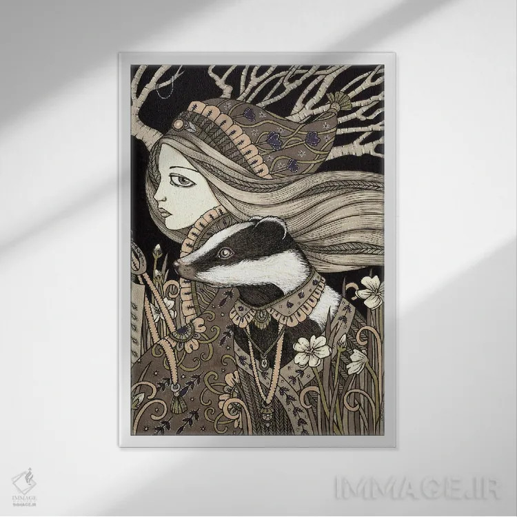 تابلو واسیلیسا (نام روسی/شخصیت اسطورهای) اثر آنیتا اینوراریتی - نمای قابدار سفید