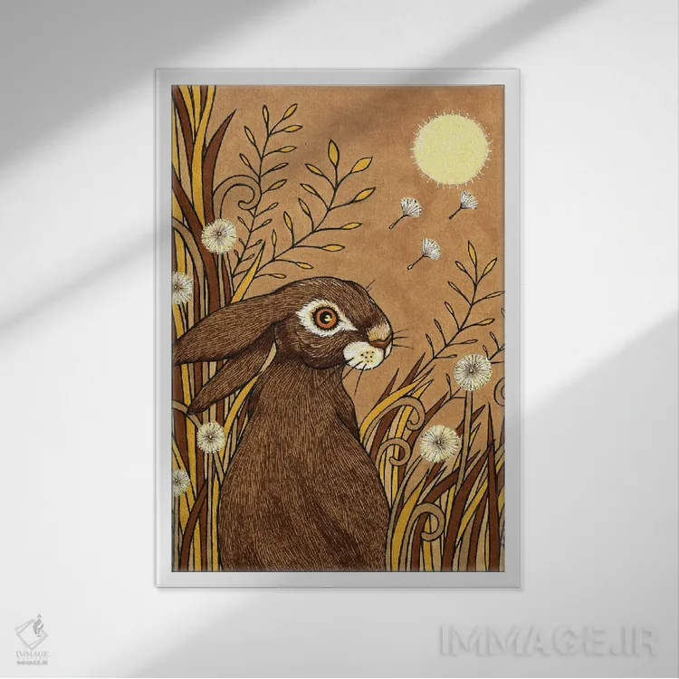 تابلو نجوا اثر آنیتا اینوراریتی - نمای قابدار سفید