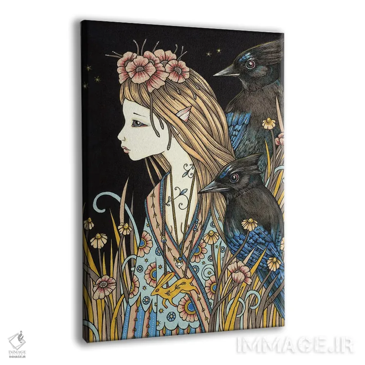 تابلو کودک عوضشده (افسانهای؛ جانشین بچه انسان با موجود فرازمینی) اثر آنیتا اینوراریتی - نمای پرسپکتیو محصول