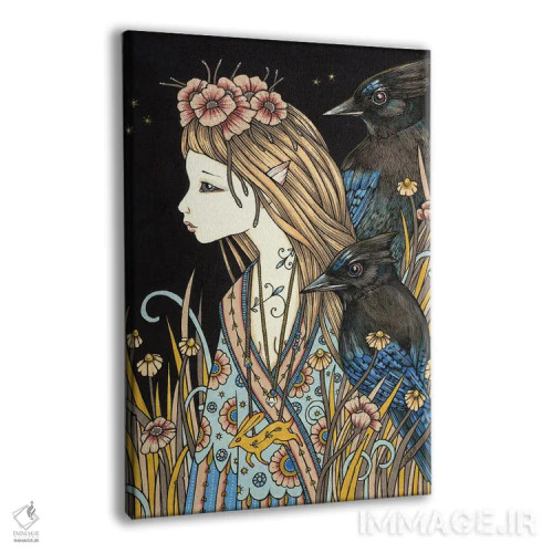 تابلو کودک عوضشده (افسانهای؛ جانشین بچه انسان با موجود فرازمینی) اثر آنیتا اینوراریتی - نمای پرسپکتیو محصول