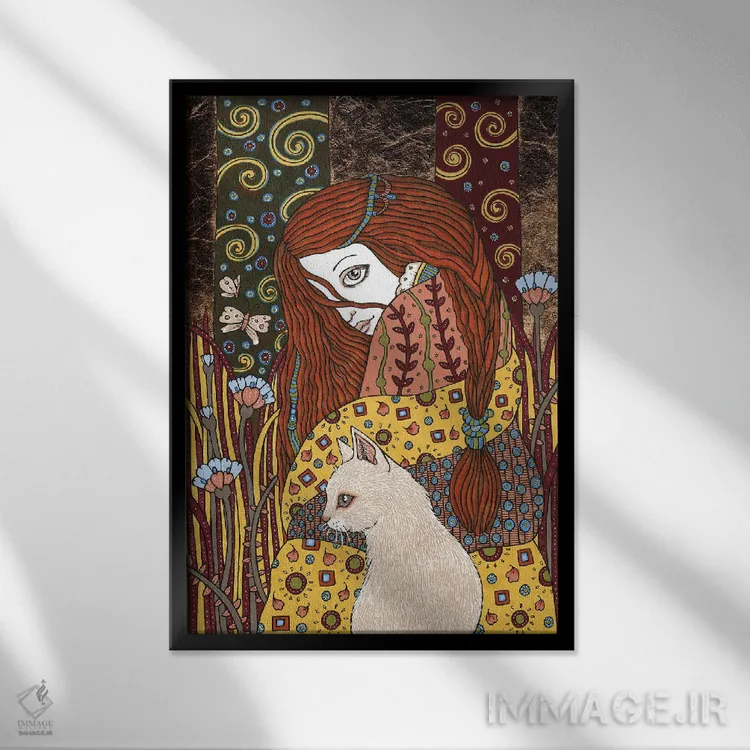 تابلو سرس (ربالنوع کشاورزی یا سیاره کوتوله) اثر آنیتا اینوراریتی - نمای قابدار مشکی