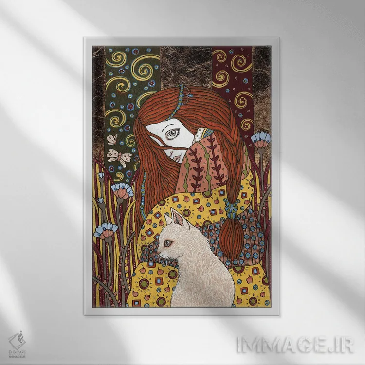 تابلو سرس (ربالنوع کشاورزی یا سیاره کوتوله) اثر آنیتا اینوراریتی - نمای قابدار سفید