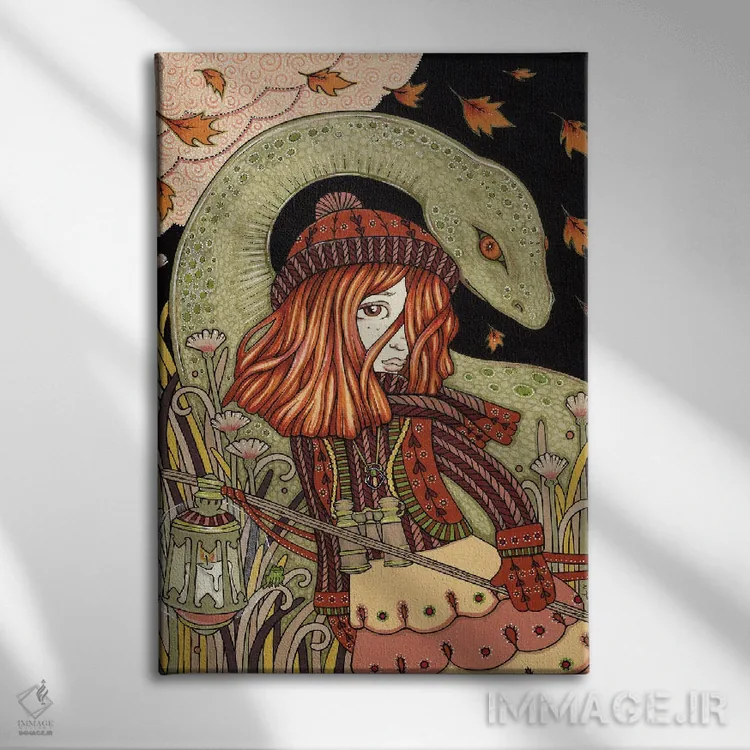 تابلو درومنادروچیت (دهکدهای در اسکاتلند) اثر آنیتا اینوراریتی - نمای روبهرو روی دیوار