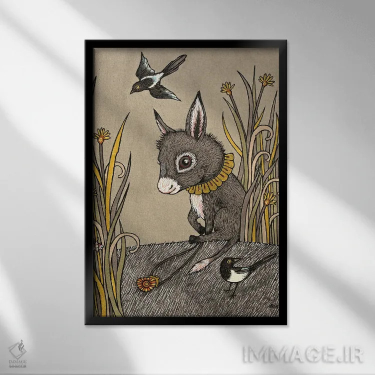 تابلو دلیله (نام کتاب مقدس/شخصیت) اثر آنیتا اینوراریتی - نمای قابدار مشکی