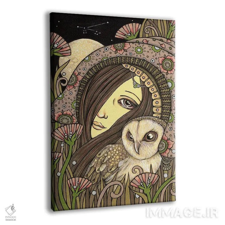 تابلو نوکتوا (جغد شب، گونهای جغد) اثر آنیتا اینوراریتی - نمای پرسپکتیو محصول