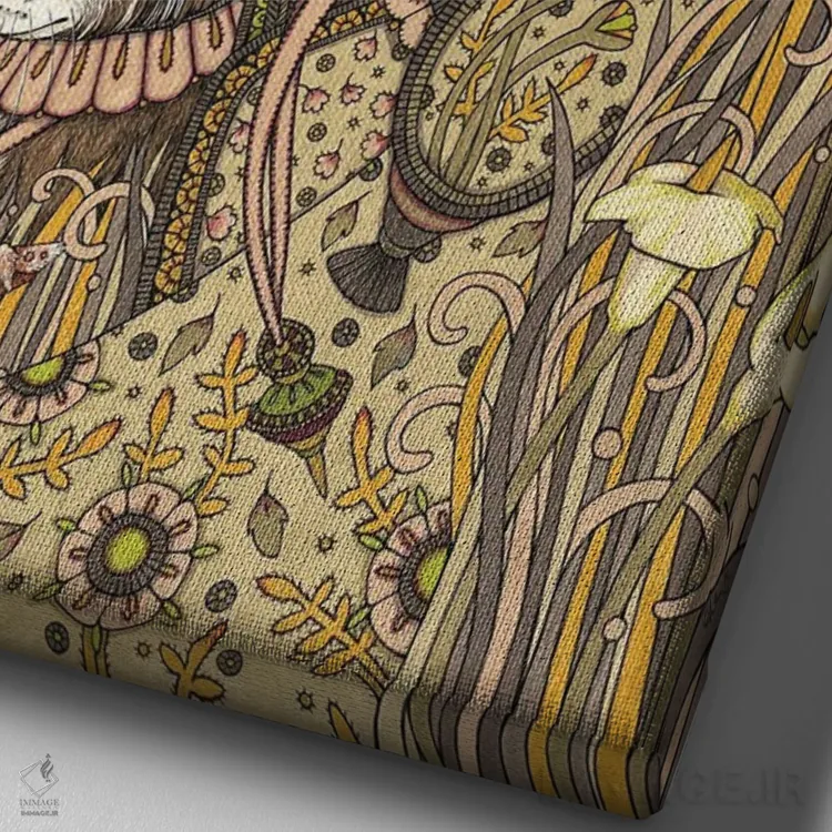 تابلو هارمونی ۳ افسونها (یا وسوسهها) اثر آنیتا اینوراریتی - نمای نزدیک بافت بوم