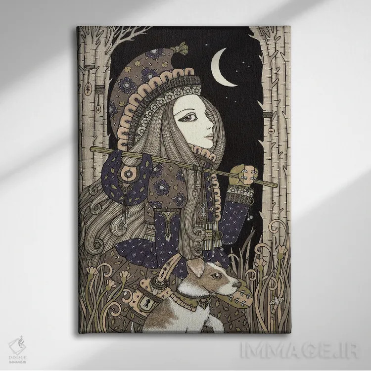 تابلو نایوس (نام خاص، نیاز به توضیح بیشتر) اثر آنیتا اینوراریتی - نمای روبهرو روی دیوار