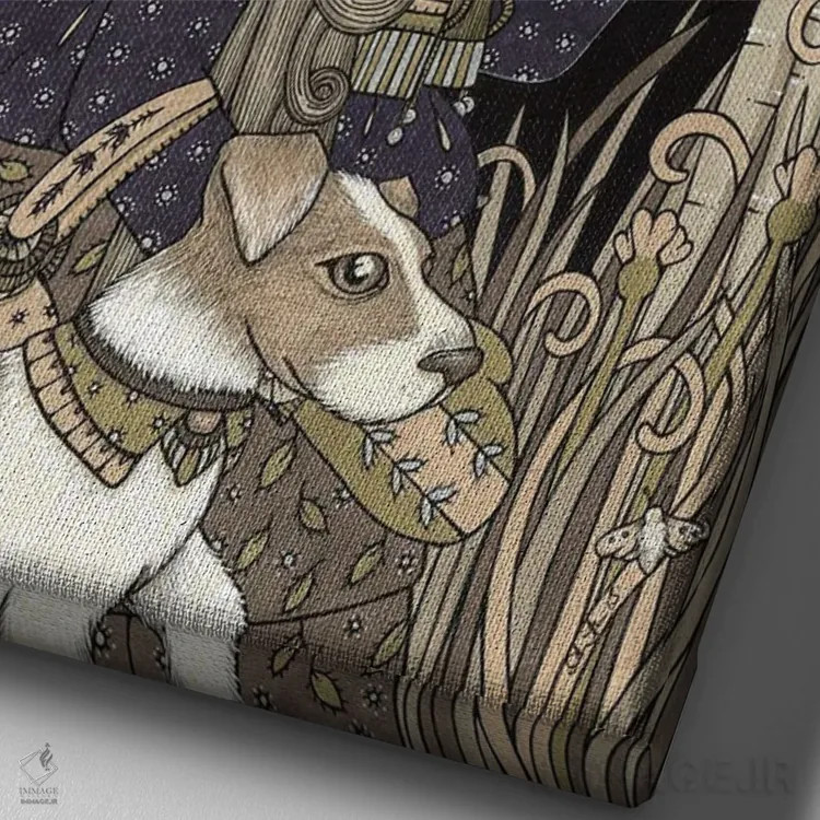 تابلو نایوس (نام خاص، نیاز به توضیح بیشتر) اثر آنیتا اینوراریتی - نمای نزدیک بافت بوم