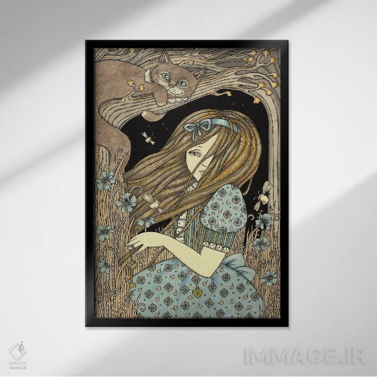 تابلو تنها تعداد اندکی راه را مییابند اثر آنیتا اینوراریتی - نمای قابدار مشکی