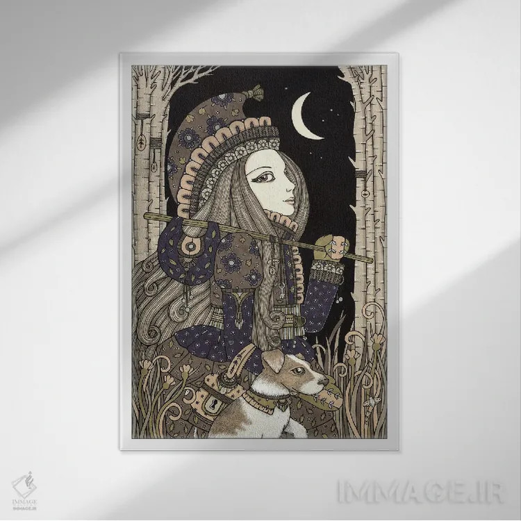 تابلو نایوس (نام خاص، نیاز به توضیح بیشتر) اثر آنیتا اینوراریتی - نمای قابدار سفید