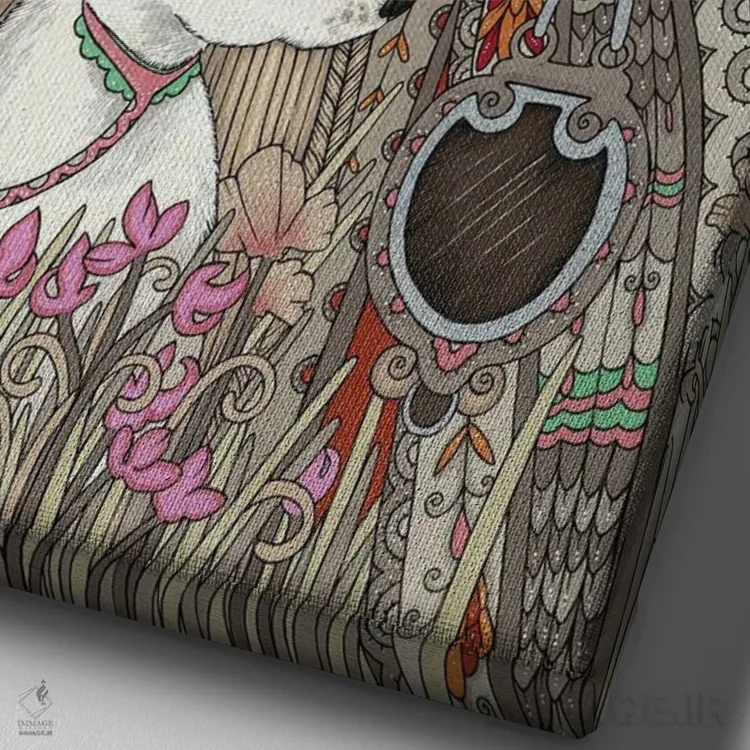 تابلو ابسیباور (سنگ آتشفشانی سیاه رنگ) اثر آنیتا اینوراریتی - نمای نزدیک بافت بوم