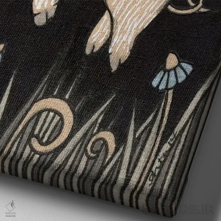 تابلو پیپ (نام کوچک، یا دانه گیاهان) اثر آنیتا اینوراریتی - نمای نزدیک بافت بوم