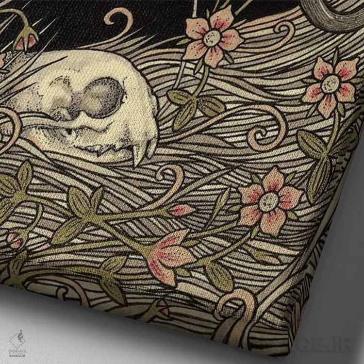 تابلو رهایی اثر آنیتا اینوراریتی - نمای نزدیک بافت بوم